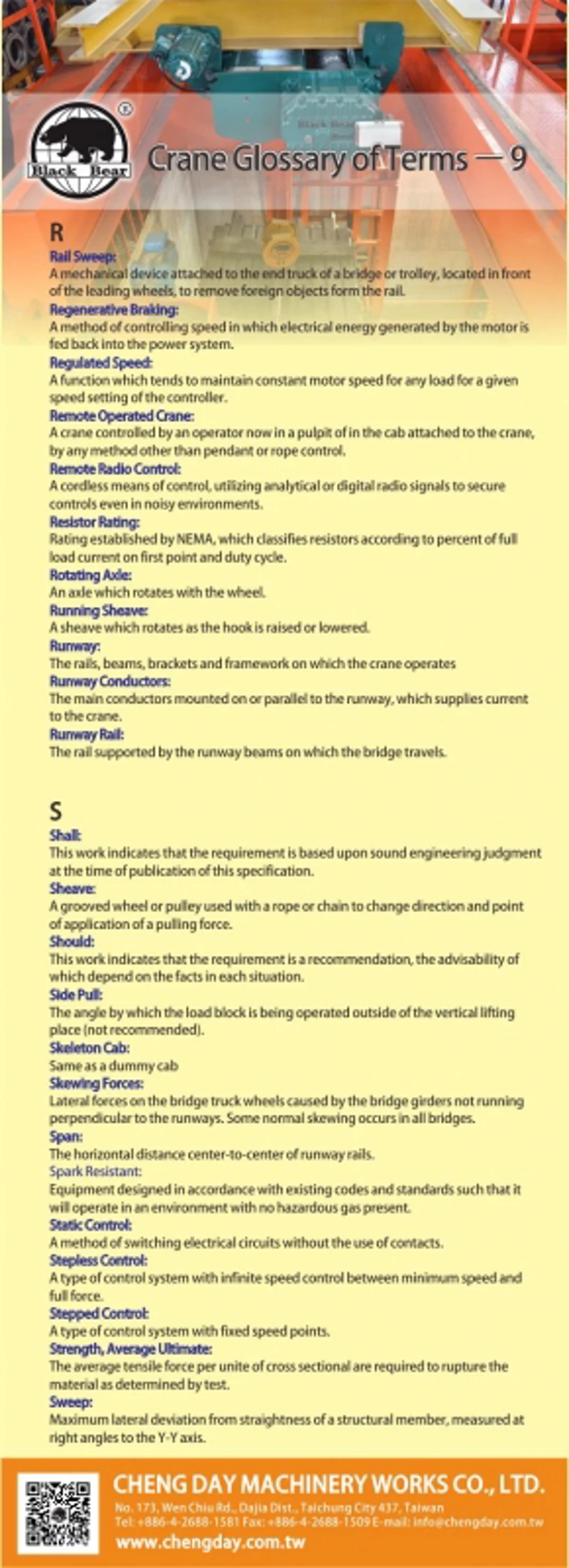 EDM-Crane Glossary of Terms – 9		